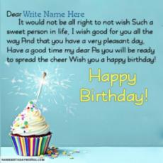 Happy Birthday Status Message With Name